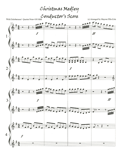 Christmas Medley Ensemble Score
