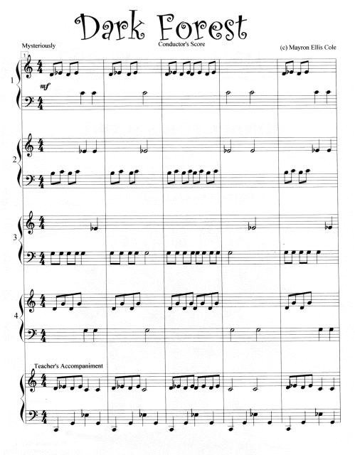 Dark Forest Ensemble Conductor's Score