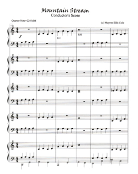 Score for Mountain Stream Ensemble