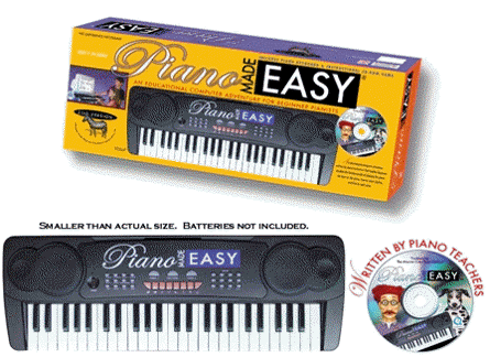 Piano Made Easy® Keyboard: 28" X 10" X 3"; CLICK HERE FOR MORE INFORMATION