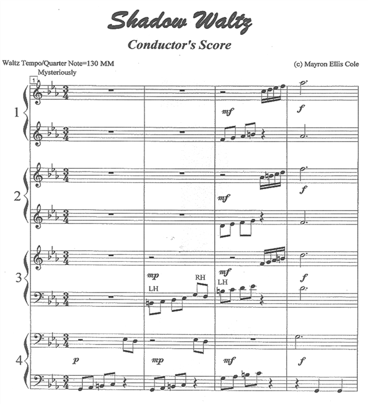Shadow Waltz Conductor's Score