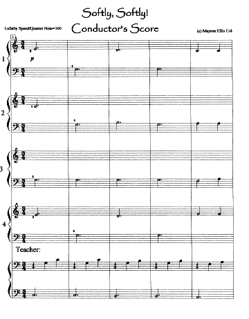 Softly, Softly! Conductor's Score